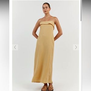 Dissh Kai Lemon Strapeless Midi Dress